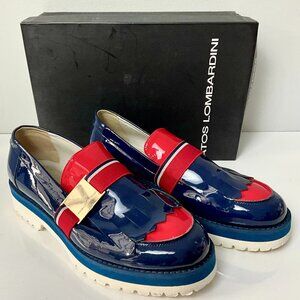 Atos Lombardini Patent Leather Loafers-EU 38-Italy